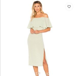 Polka Dot Midi Dress from Revolve